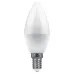 Лампа светодиодная, (7W) 230V E14 2700K C37, LB-97