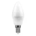 Лампа светодиодная, (7W) 230V E14 6400K C37, LB-97