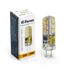 Лампа светодиодная, (3W) 12V G4 2700K JC, LB-422