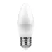 Лампа светодиодная, (7W) 230V E27 4000K C37, LB-97