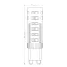 Лампа светодиодная, (7W) 230V G9 4000K JCD9, LB-433