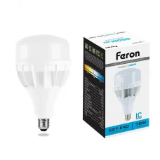 Лампа светодиодная, (70W) 230V E40 6400K T140, LB-65