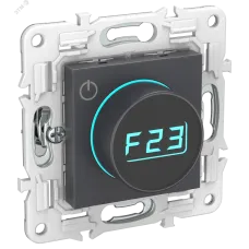 SKANDY Термостат электронный с индикацией SK-T01G графит IEK