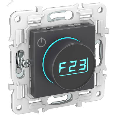 SKANDY Термостат электронный с индикацией SK-T01G графит IEK