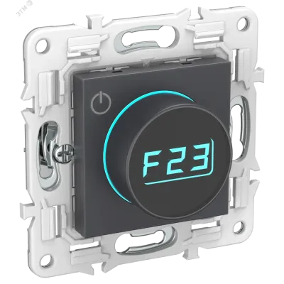 SKANDY Термостат электронный с индикацией SK-T01G графит IEK