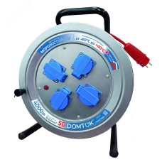 Удлинитель силовой на металлической катушке АРКТИК КГ 3*2,5, 4,0 кВт, IP-44, с заземлением, 50 метров DOMTOK