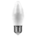 Лампа светодиодная, (9W) 230V E27 2700K C37, LB-570