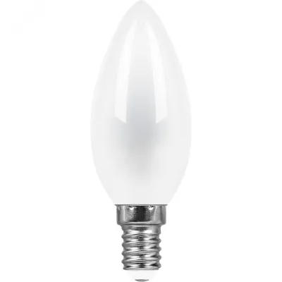 Лампа светодиодная, (9W) 230V E14 2700K матовая LB-73