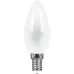 Лампа светодиодная, (9W) 230V E14 2700K матовая LB-73