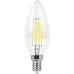 Лампа светодиодная, (9W) 230V E14 2700K прозрачная, LB-73