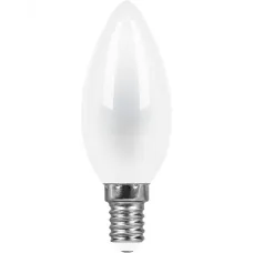 Лампа светодиодная, (9W) 230V E14 4000K матовая, LB-73