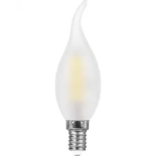 Лампа светодиодная, (9W) 230V E14 2700K матовая, LB-74