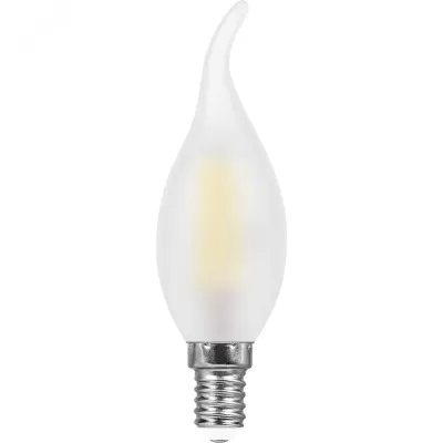 Лампа светодиодная, (9W) 230V E14 2700K матовая, LB-74