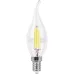 Лампа светодиодная, (9W) 230V E14 2700K прозрачная, LB-74