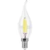 Лампа светодиодная, (9W) 230V E14 2700K прозрачная, LB-74
