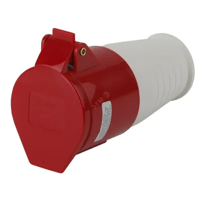 Розетка ЭРА R-32-3P-PE-IP44 переносная 224 3Р+РЕ 32А 380В IP44