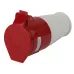 Розетка ЭРА R-32-3P-PE-IP44 переносная 224 3Р+РЕ 32А 380В IP44