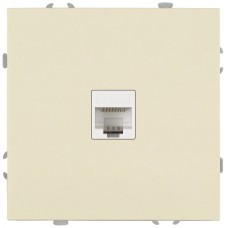 Розетка скрытого монтажа в рамку информационная RJ45 IP20 слоновая кость 15-3107-02 Galaxy