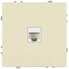 Розетка скрытого монтажа в рамку информационная RJ45 IP20 слоновая кость 15-3107-02 Galaxy