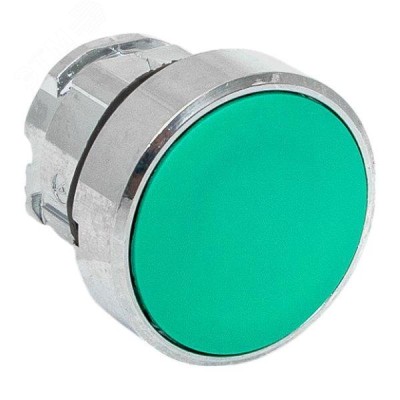 Исполнительный механизм кнопки XB4 зеленый плоский возвратный без фиксации, без подсветки IP65
