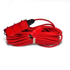 Удлинитель силовой 3 розетки IP-44 АРКТИК Морозостойкий КГ 3x1,5, 3,5кВт, с заземлением, 20 метров DOMTOK