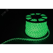 Дюралайт (световая нить) со светодиодами, 3W 50м 230V 72LED/м 11х18мм, зеленый, LED-F3W с 2 заглушками, 2 сетевыми шнурами, 2 коннекторами в комплекте