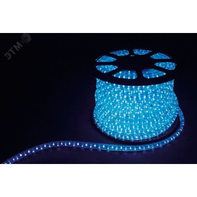 Дюралайт (световая нить) со светодиодами, 3W 50м 230V 72LED/м 11х17мм, синий, LED-F3W с 2 заглушками, 2 сетевыми шнурами, 2 коннекторами в комплекте