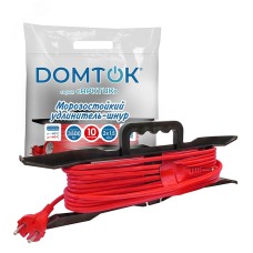 Удлинитель-шнур на рамке АРКТИК Морозостойкий КГ 2*1,5, IP-44, 3,5кВт, без заземления, 10 метров DOMTOK