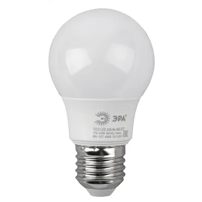 Лампочка светодиодная ЭРА RED LINE LED A55-8W-840-E27 R Е27 / E27 8Вт груша нейтральный белый свет