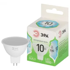Лампа светодиодная ЭРА GREEN LINE LED MR16-10W-840-GU5.3 GL GU5.3 10 Вт софит яркий белый свет