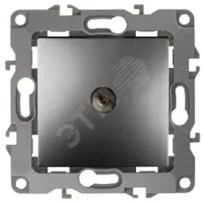 12-3101-12 ЭРА Розетка TV одиночная, IP20, Эра12, графит (10/100/2500)
