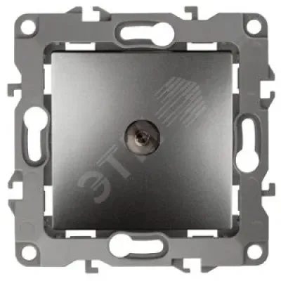 12-3101-12 ЭРА Розетка TV одиночная, IP20, Эра12, графит (10/100/2500)