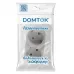 Разветвитель 2 гнезда плоский, с заземлением 250В 3500Вт белый DOMTOK