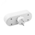 Разветвитель 3 гнезда плоский, без заземления 250В 2200Вт белый DOMTOK