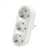 Разветвитель 3 гнезда плоский, с заземлением 250В 3500Вт белый DOMTOK Разветвитель 3 гнезда плоский, с заземлением 250В 3500Вт белый DOMTOK
