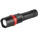 Фонарь светодиодный Трофи UA-102 ручной аккумуляторный 5 Вт оптический Zoom 3 режима, дисплей