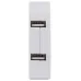 Разветвитель электрический ЭРА SPF-2-FL-USB поворотный на 2 розетки + 2USB 10А белый