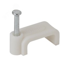 ЭРА Скоба 5мм плоская пластиковая (50шт) (600/21600)