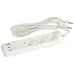 Удлинитель электрический U-3-3m-USB-W 3 розетки + 3xUSB A+C 3м 10А белый