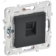 SKANDY Розетка компьютерная RJ45 кат.6 SK-K02G графит IEK