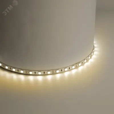 Лента светодиодная, 60SMD(5050)/m 14.4W/m 12V 5m 3000К, LS606