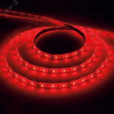 Лента светодиодная, 60SMD(2835)/m 4.8W/m 12V 5m красный, LS603