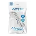Шнур с вилкой, ПВС, 2*1, без заземления, 10А, 3 метра, белый, DOMTOK