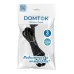 Шнур с вилкой, ПВС, 3*1, с заземлением, 10А, 3 метра, черный, DOMTOK