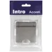 Розетка Intro Accent 6-203-09 2P+E Schuko с крышкой, 16А-250В, IP20, СУ, AL/CU, титан