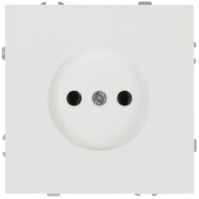 Розетка скрытого монтажа в рамку без заземления 2P 16А-250В IP20 белый матовый 15-2106-08 Galaxy