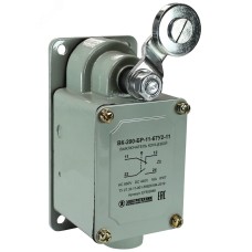 Выключатель концевой ВК-200- БР-11-67У2-11 рычаг с роликом без сальника ход вправо самовозврат