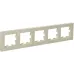 BRITE Рамка 5 постов РУ-5-Бр бежевый рифленый IEK BRITE Рамка 5 постов РУ-5-Бр бежевый рифленый IEK