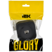 GLORY Розетка для открытой установки телефонная RJ11 РТ20-ХЧм черный матовый IEK