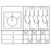 Кулачковый переключатель ПК-1-43 25А 3P '1-0-2' EKF PROxima